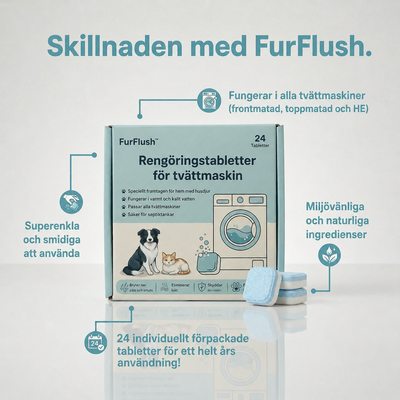 FurFlush- Få bort husdjurslukten där den faktiskt börjar
